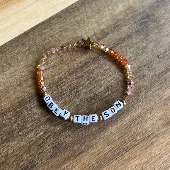 Jewelry - Beautiful Handmade Bracelet OBEY THE SON *stack with more or‎ wear solo*